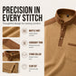 Sweat-shirt à col montant en maille gaufrée pour homme