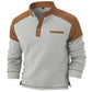 Sweat-shirt à col montant en maille gaufrée pour homme