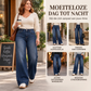Thermische wijde jeans met hoge taille voor dames