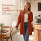 🍂 Nieuwe Favoriet 🤎 Dames Gebreid Vest op Middellange Lengte – Open Model met Geribde Manchetten, Comfortabel & Tijdloos Chic ✨