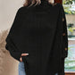 Elegante damestrui met hoge hals en asymmetrische zoom