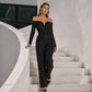 Chique off-shoulder jumpsuit met pailletten voor dames