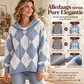 ✨ Casuele Dames Hoodie 🧶 met Ruitpatroon, Zacht & Trendy, Perfect voor Dagelijks ✨