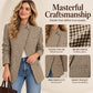 Chic Bruin Geruit Jack voor Dames