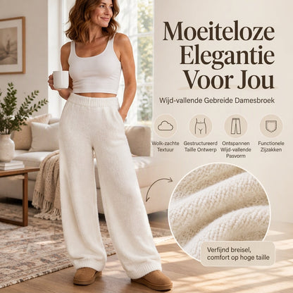 Dames gezellige zachte wijde broek