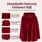 Velours pulloverhoodie voor dames