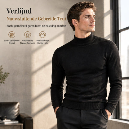 Herfst-Winter Slim Fit Pullover Gebreide Trui
