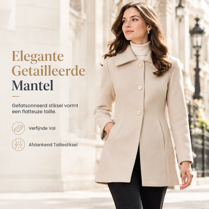 Elegante dames mid-lengte geruite trenchcoat, veelzijdig voor herfst en winter