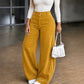 Casual corduroy wijde broek voor dames