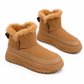 Hoge dames wintersneeuwlaarzen met warme pluche voering, dikke zool, casual platformschoenen