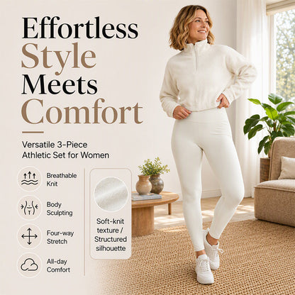 🔥Gratis verzending✈️Gezellige 3-delige sportset voor dames