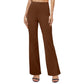 Damesbroek met hoge taille, stretch en bootcut-pasvorm