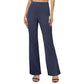 Damesbroek met hoge taille, stretch en bootcut-pasvorm