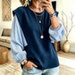 Vrouwen Casual Patchwork Lange Mouwen Top