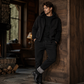 Unisex casual thermische jas en broek set