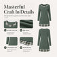 Casual geruite patchwork-gebreide jurk voor dames