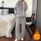🔥 50% KORTING + GRATIS VERZENDING 🚚 Zachte 2-delige loungewear-set voor dames – hoodie & broek