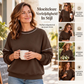Casuele losvallende crewneck sweatshirt voor dames