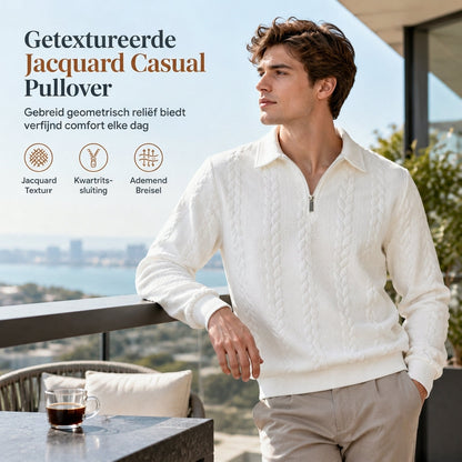 Heren Casual Jacquard Gebreide Pullover