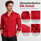 Herenoverhemd zakelijke casual lange mouwen contrast