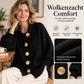 🔥Gratis verzending✈️Dames Elegante revers gebreid vest met gouden knopen