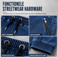 Casuele gewassen denim joggerbroek voor heren, jeans met omslag