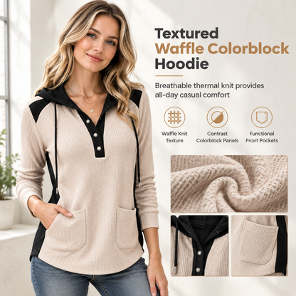 Casual gebreid dames-sweatshirt met V-hals