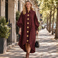 Vintage knoopjurk voor dames met pofmouwen