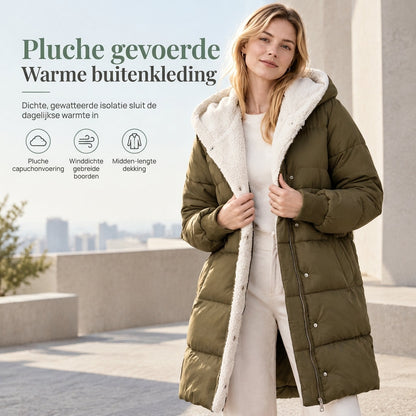 Effen Kleur Dubbelzijdig Capuchon Lange Mouwen Slim Fit Vest Jas