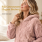 Vrouwen losvallende pullover jacquard hooded pluche hoodie voor herfst en winter