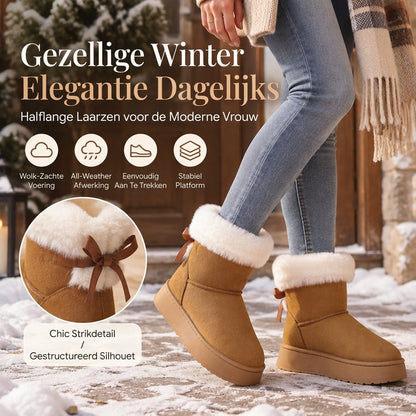 Dames Snowboots met Plateauzool tot Middel van de Kuit
