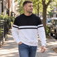 Heren Casual Ronde Hals Color-Block Sweatshirt