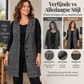 🔥Gratis verzending✈️Geruite Vrouwenvest met Schouderkraag en Lange Lengte