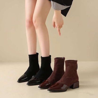 Vintage-geïnspireerde Puntneuslaarzen voor Dames