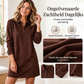 Elegante dames blousejurk van imitatiesuède