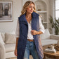Dames middelang gewatteerd thermisch vest