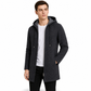 Heren middelange dikke cardigan met capuchon