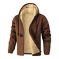 Heren casual dik capuchon ritsvest