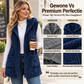 Dames gezellige dubbelzijdige fuzzy hooded vest