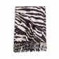 Vrouwen zebraprint faux kasjmier sjaal Dikte warme winter sjaal en wikkel met kwastjes