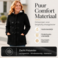 Dames Winter Warme Jas met Capuchon en Doodsknoop