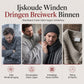 Heren middelange dikke cardigan met capuchon