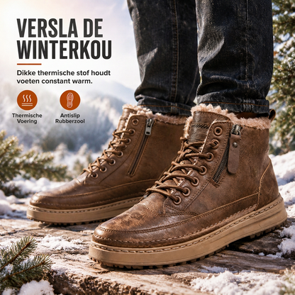 Heren Winter Hoge Sneeuwlaarzen Dikke Verdiepte Warme Schoenen