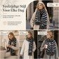 Vrouwen zebraprint faux kasjmier sjaal Dikte warme winter sjaal en wikkel met kwastjes