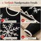 Dameskerstmis Sneeuwvlok Jaquard Gebreide Trui Ronde Hals Losse Pasen Pullover voor Herfst en Winter