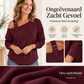 Vrouwen lange mouw asymmetrisch off-shoulder top
