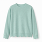 Dames sweatshirt met ronde hals en geschulpte zoom