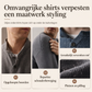Herens Retro Henley Hals Mock Two Piece Trui Relaxed Fit Lange Mouw Knit Pullover voor Herfst en Winter
